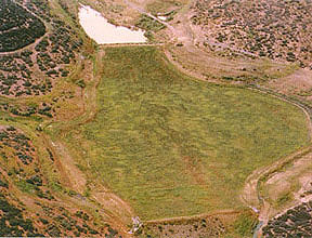 tailings impoundment after